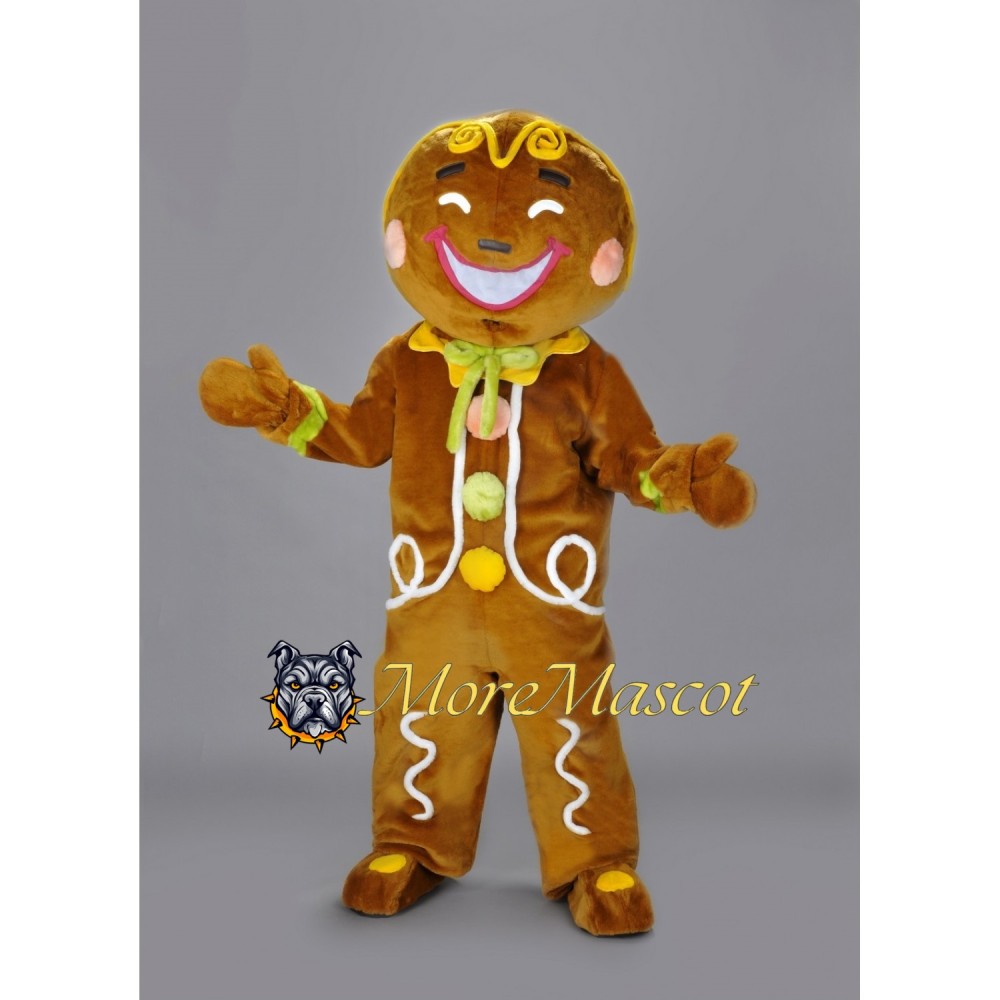 Gingerbread Man Mascot Costume