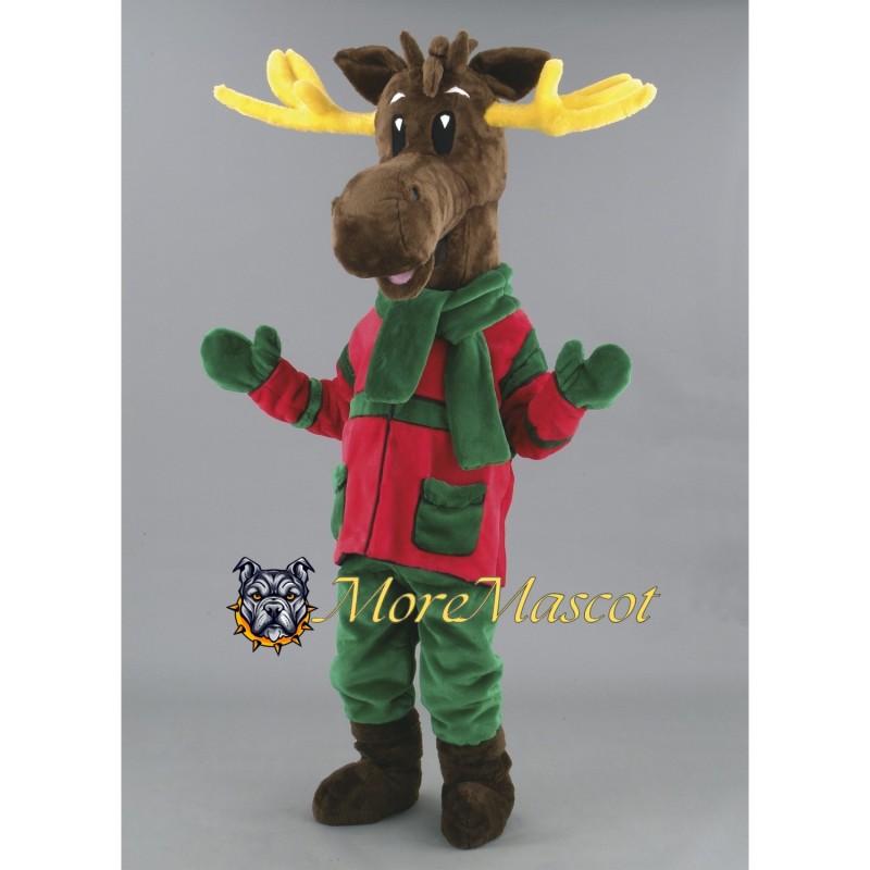 Christmas Moose Mascot Costume