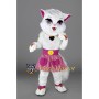 White Cat Girl Mascot Costume