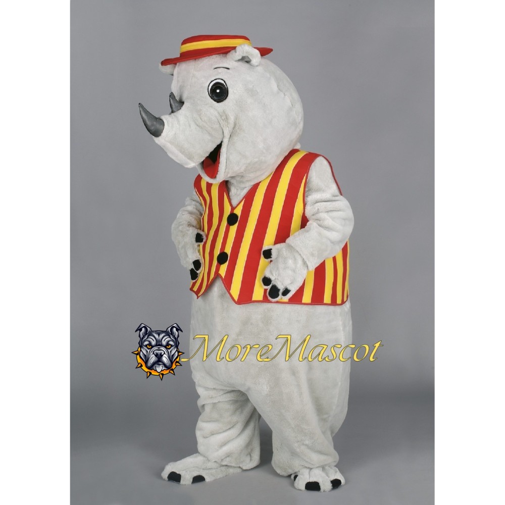 Friendly Rhino Mascot Costume