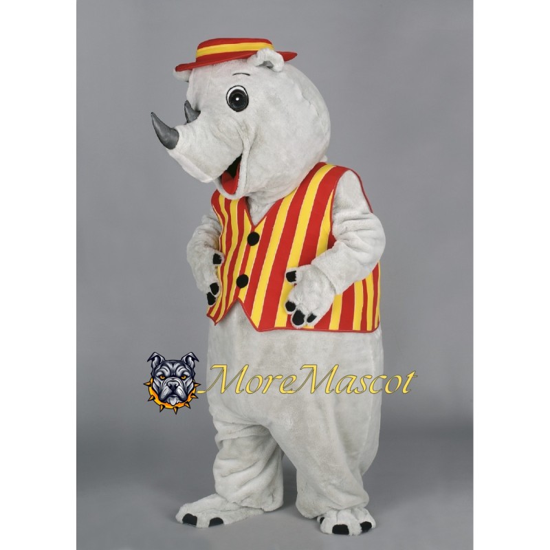 Friendly Rhino Mascot Costume