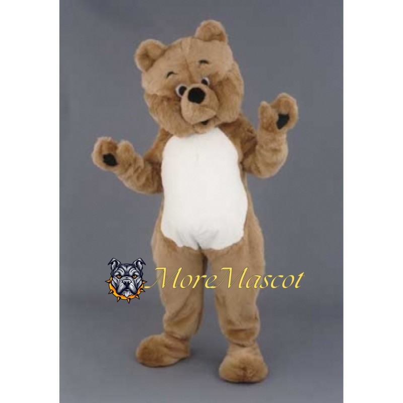 Brown & White Bear Mascot Costume