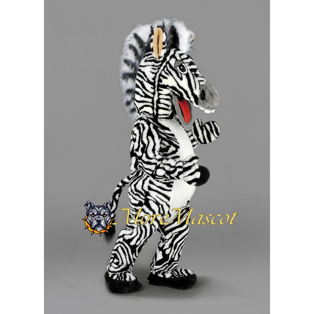 Superb Zebra Mascot Costume