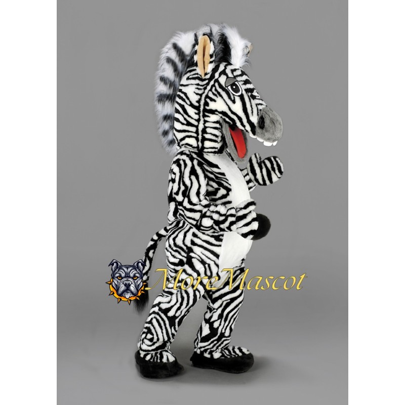 Superb Zebra Mascot Costume