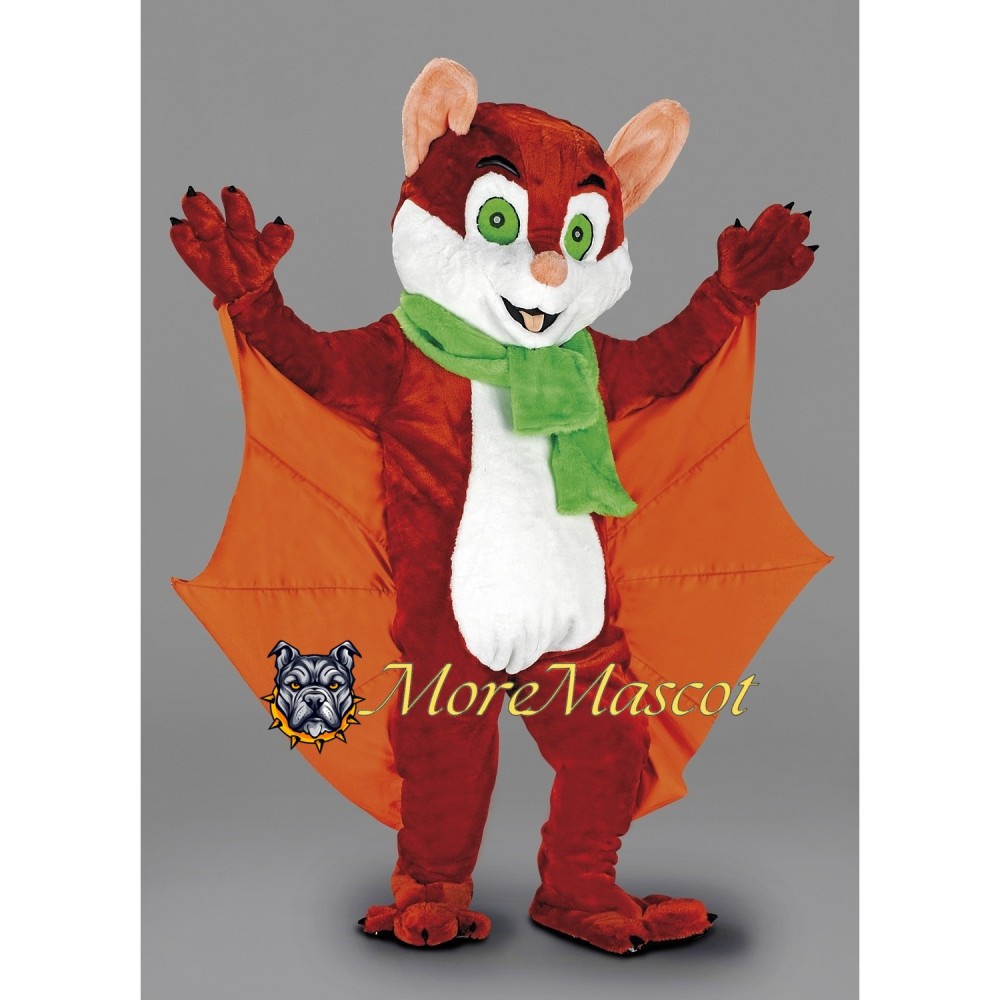 Brown Bat Mascot Costume