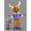 Winter Moose Mascot Costume