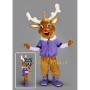Winter Moose Mascot Costume