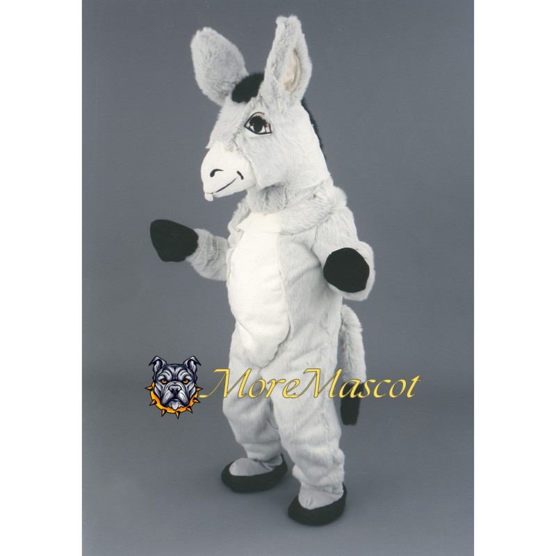 Gray Donkey Mascot Costume