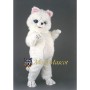 Fat White Cat Mascot Costume
