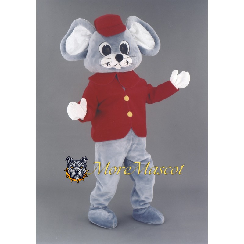 Grey Mouse Mascot Costume