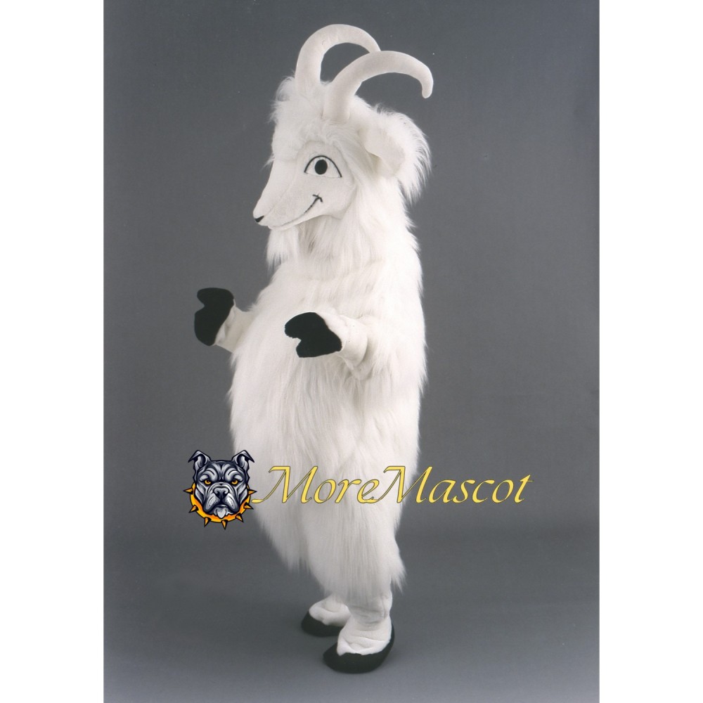 White Goat Mascot Costume