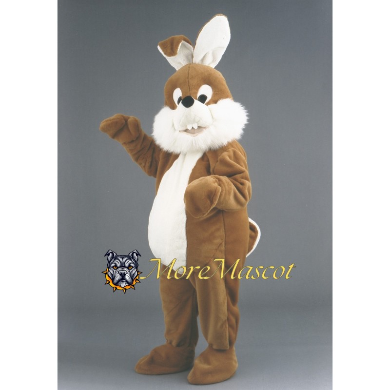 Brown Bunny Mascot Costume