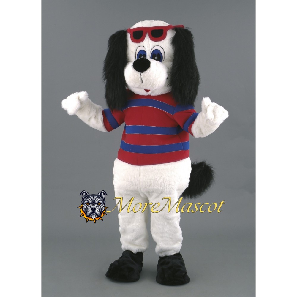 Cool White Dog Mascot Costume