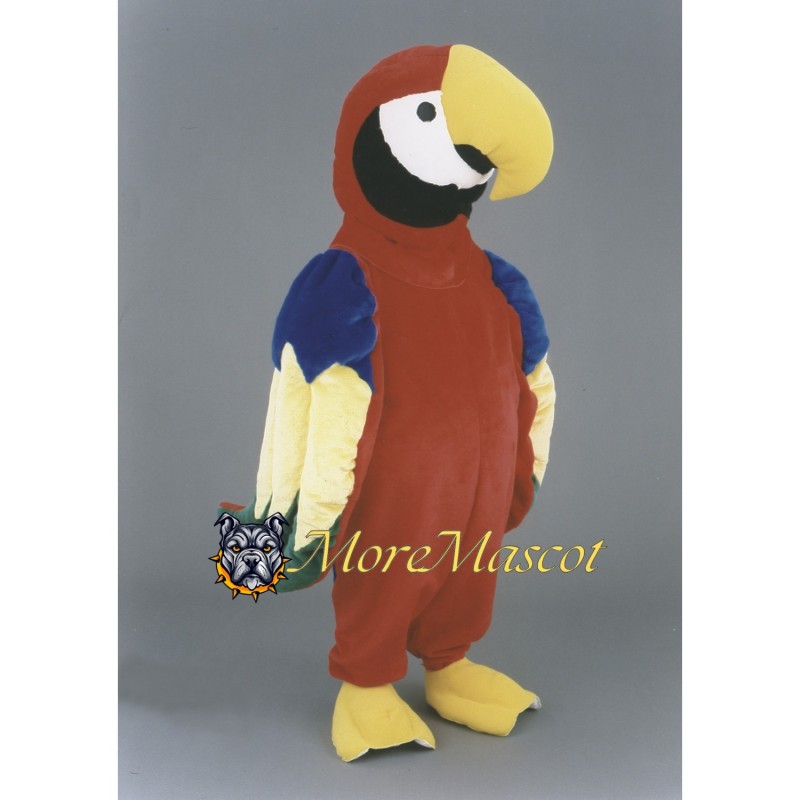 Red Parrot Mascot Costume