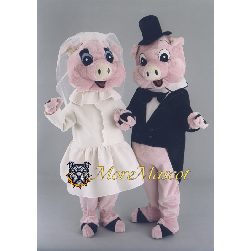 Wedding Pig Mascot Costume
