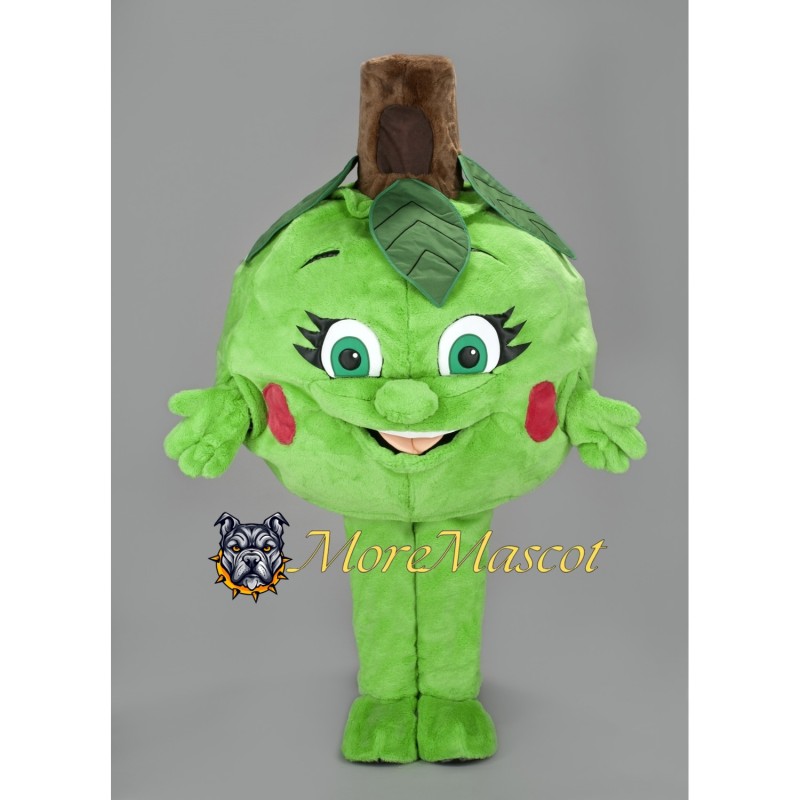 Green Apple Mascot Costume