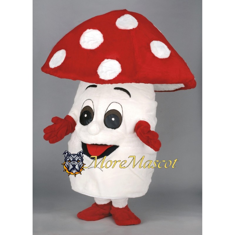 Red Mushroom Mascot Costume