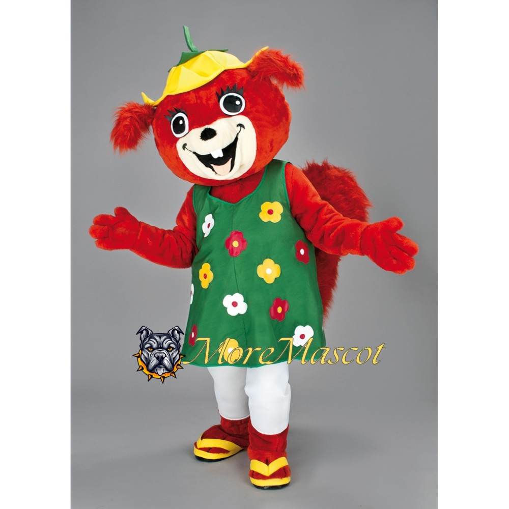 Red Squirrel Mascot Costume