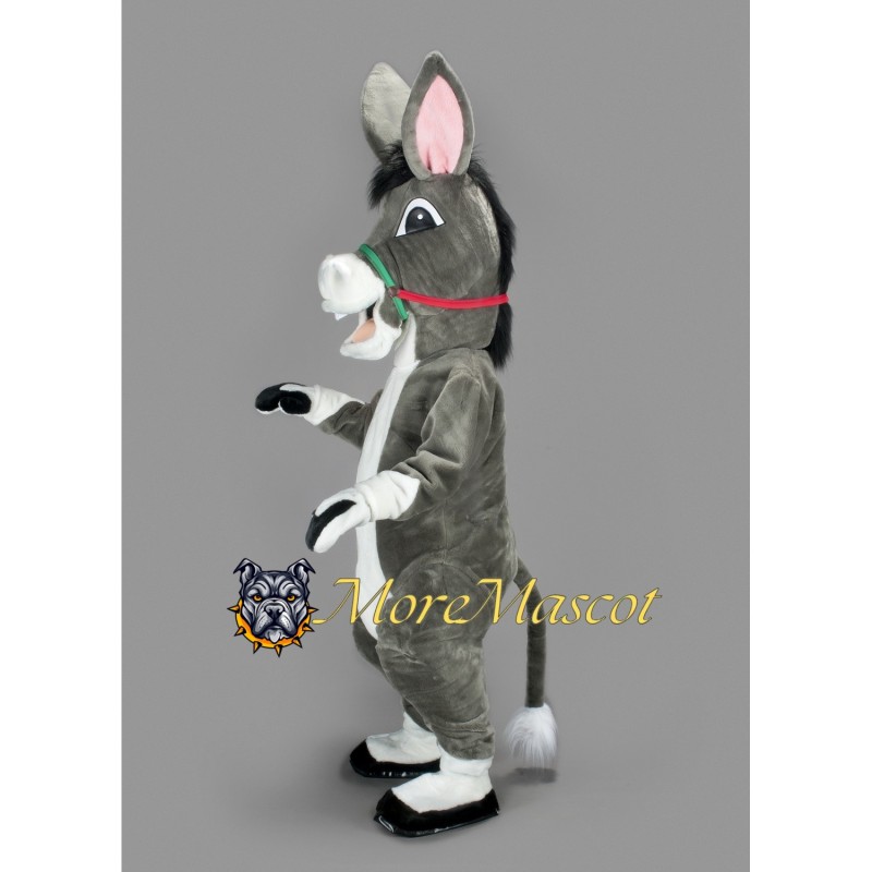 Grey Donkey Mascot Costume