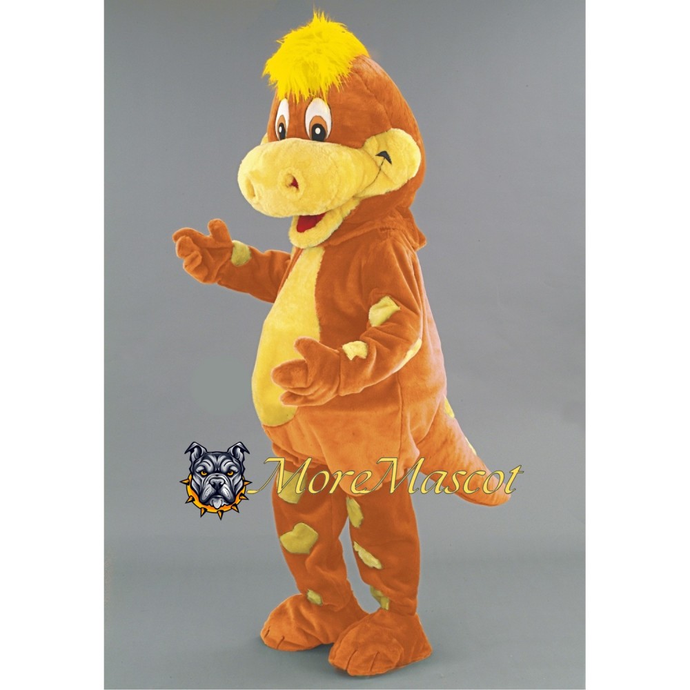 Brown & Yellow Dragon Mascot Costume