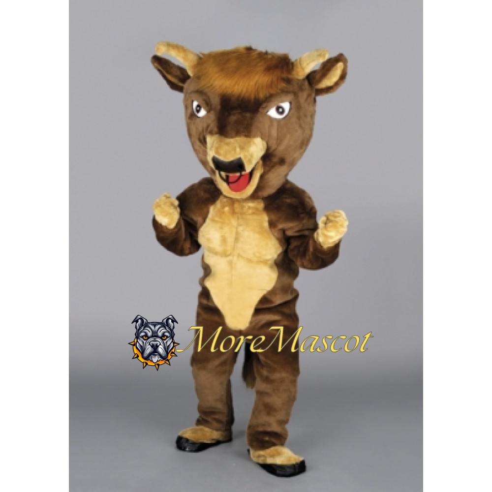 Muscle Buffalo Mascot Costume