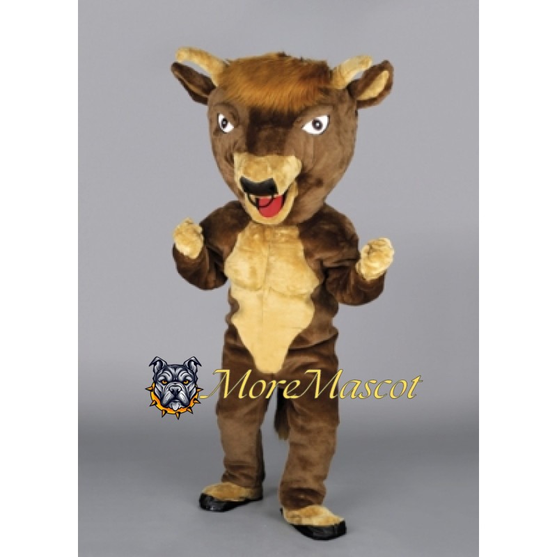 Muscle Buffalo Mascot Costume