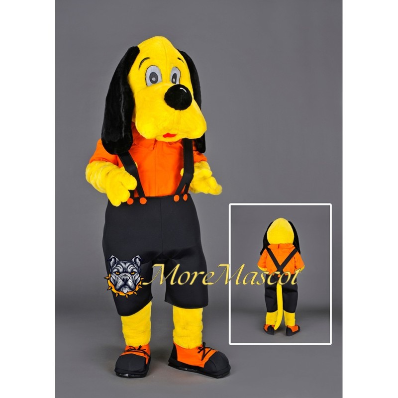 Yellow Dog Mascot Costume