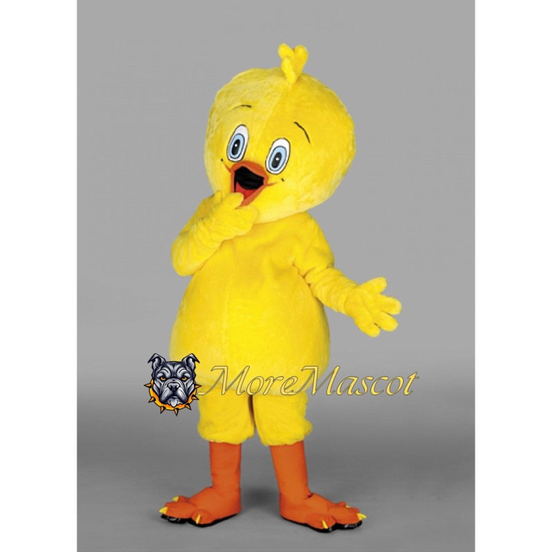 Cute Yellow Chicken Mascot Costume