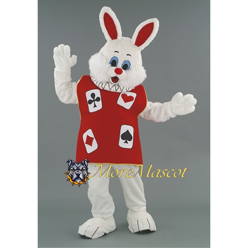 Poker Rabbit Mascot Costume