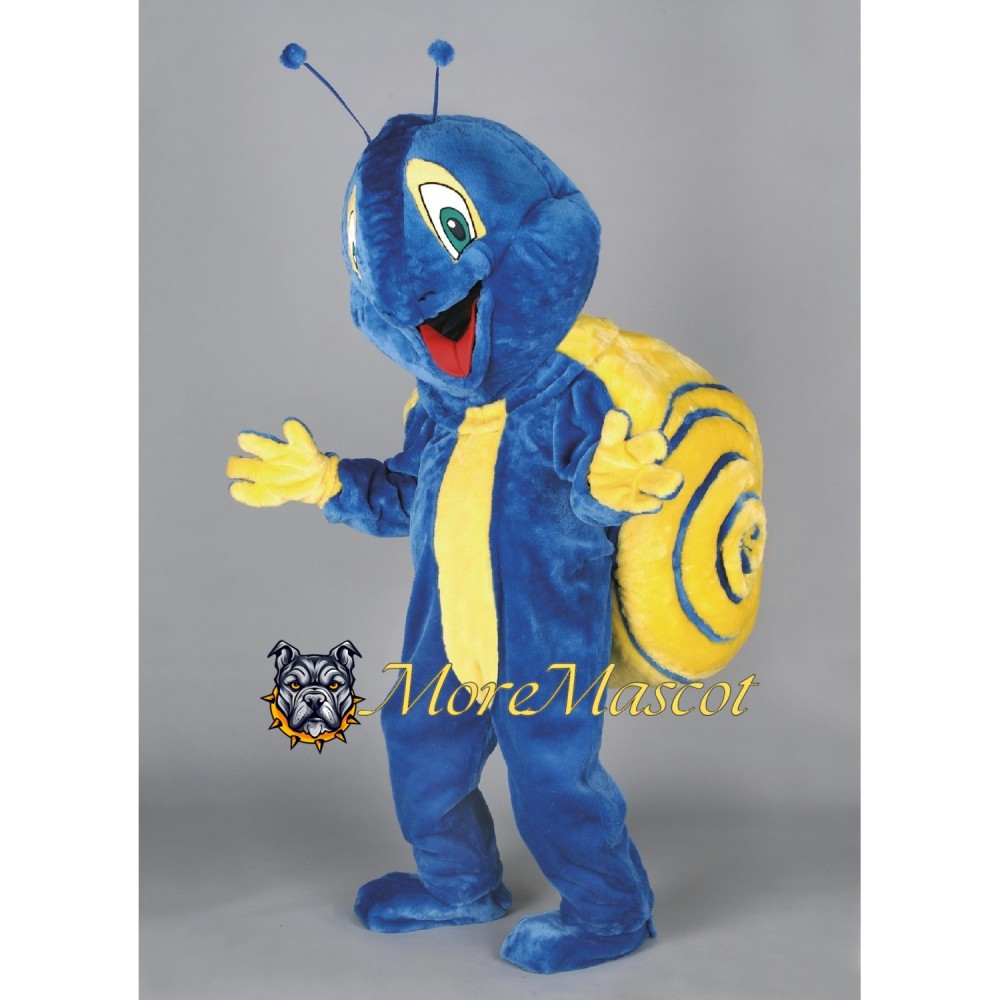 Blue Snail Mascot Costume