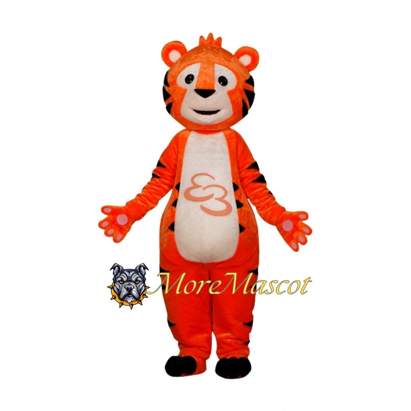 Orange Tiger Mascot Costume