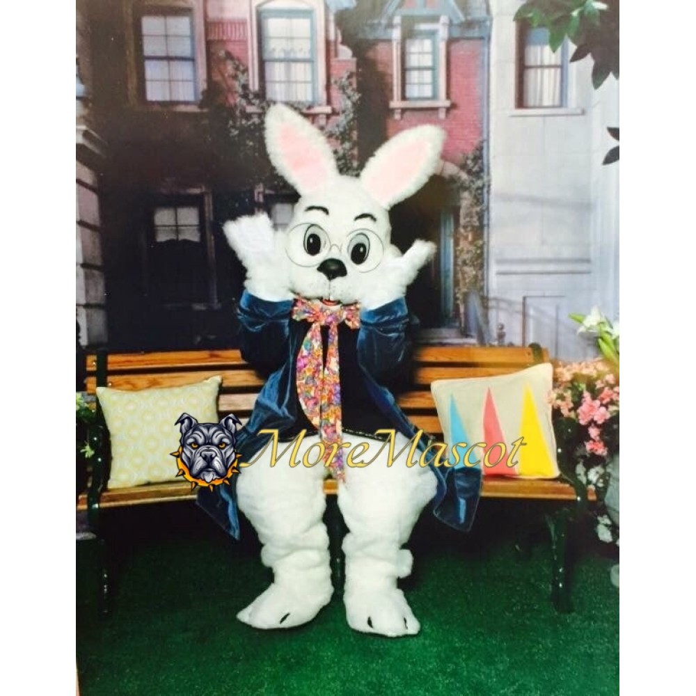 Dark Green Wendell Rabbit Mascot Costume