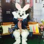Dark Green Wendell Rabbit Mascot Costume