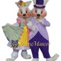Easter Couple Rabbit Mascot Costume