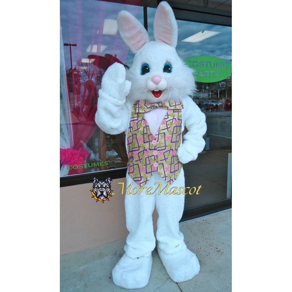 Happy Easter Bunny Mascot Costume
