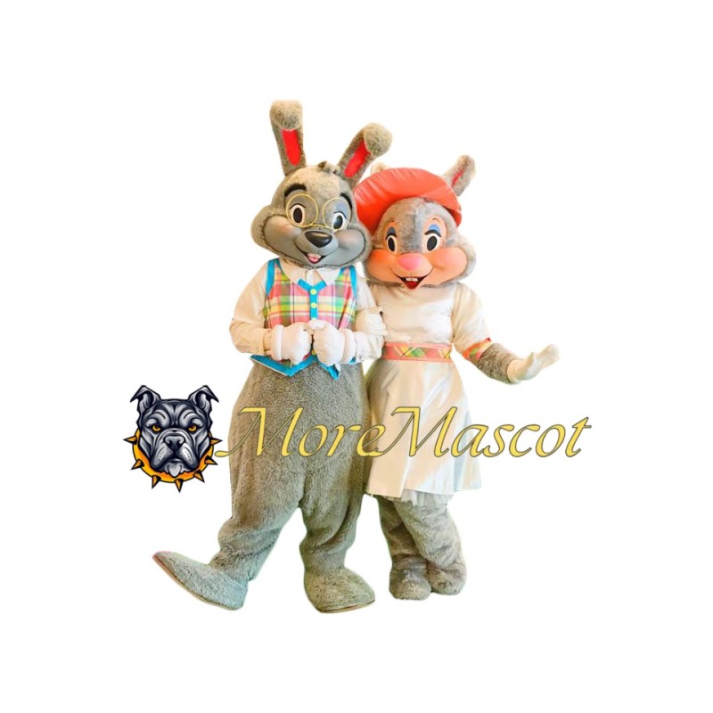 Easter Couple Rabbit Mascot Costume