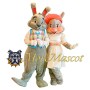 Easter Couple Rabbit Mascot Costume