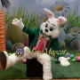 Adult Green Wendell Rabbit Mascot Costume