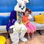 Purple Wendell Bunny Mascot Costume