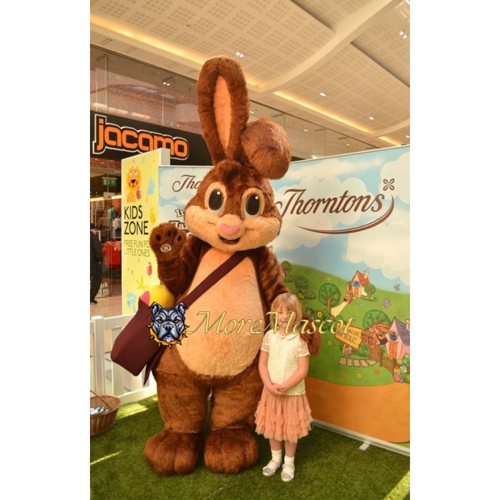 Easter Brown Rabbit Mascot Costume