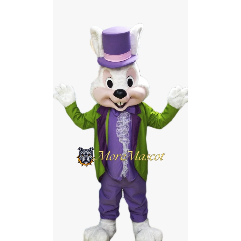 Green Suit Rabbit Mascot Costume