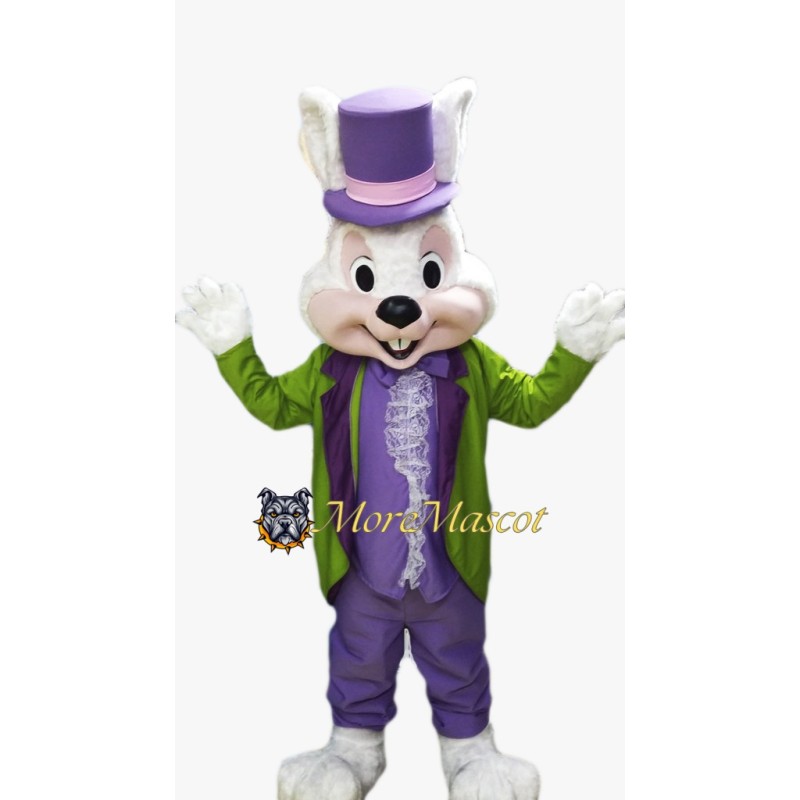 Green Suit Rabbit Mascot Costume