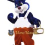 Cute Blue Rabbit Mascot Costume