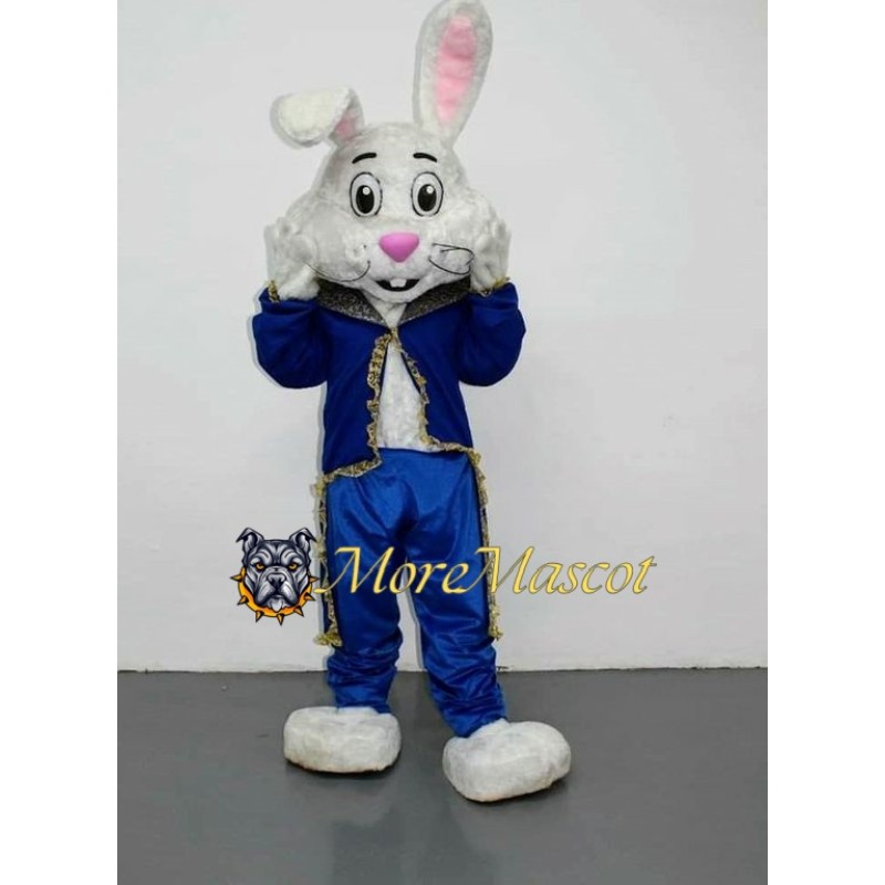 Blue Set Rabbit Mascot Costume