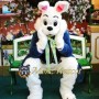 Realistic Blue Wendell Rabbit Mascot Costume