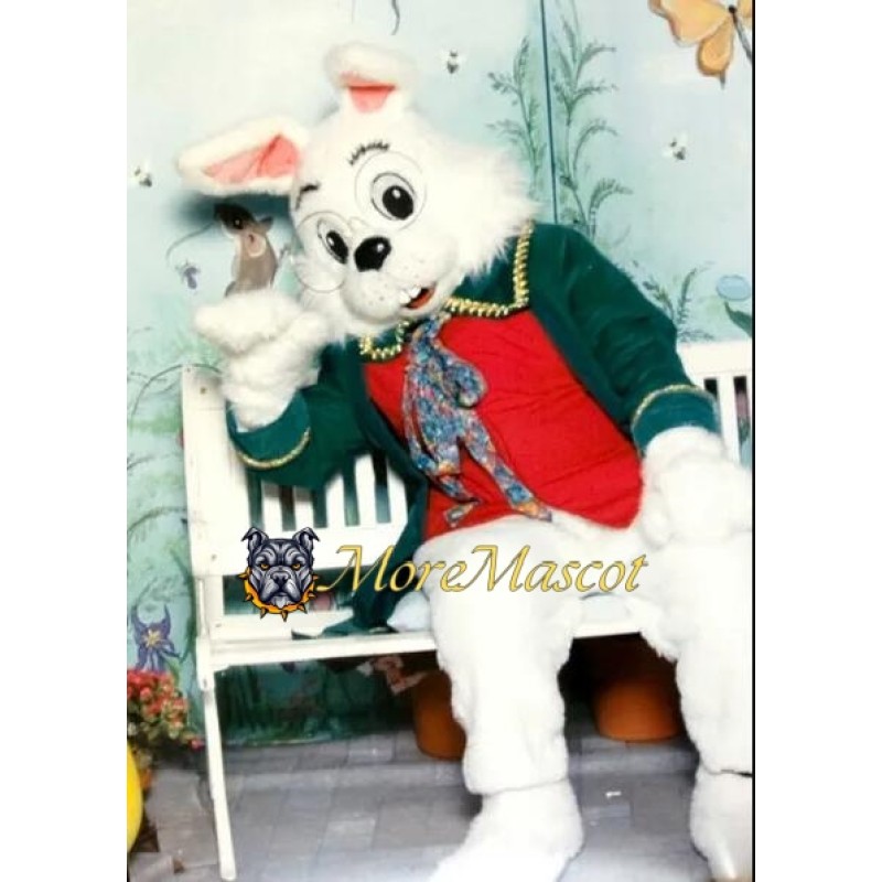 Soft Green Wendell Rabbit Mascot Costume