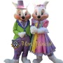 Easter Couple Bunny Mascot Costume