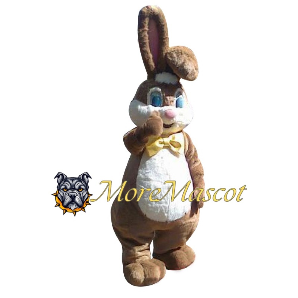 Cute Brown Rabbit Mascot Costume
