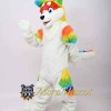 Colorful Husky Dog Mascot Costume