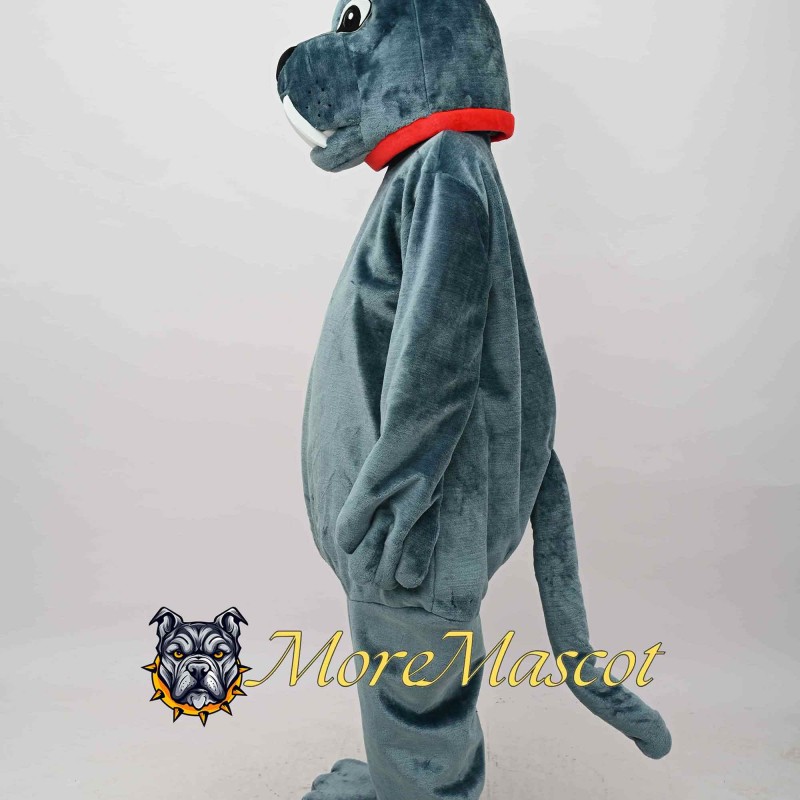 Grey Bulldog Mascot Costume